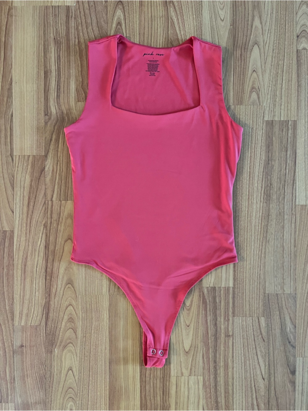 Red rose Tank One-Piece Bodysuit